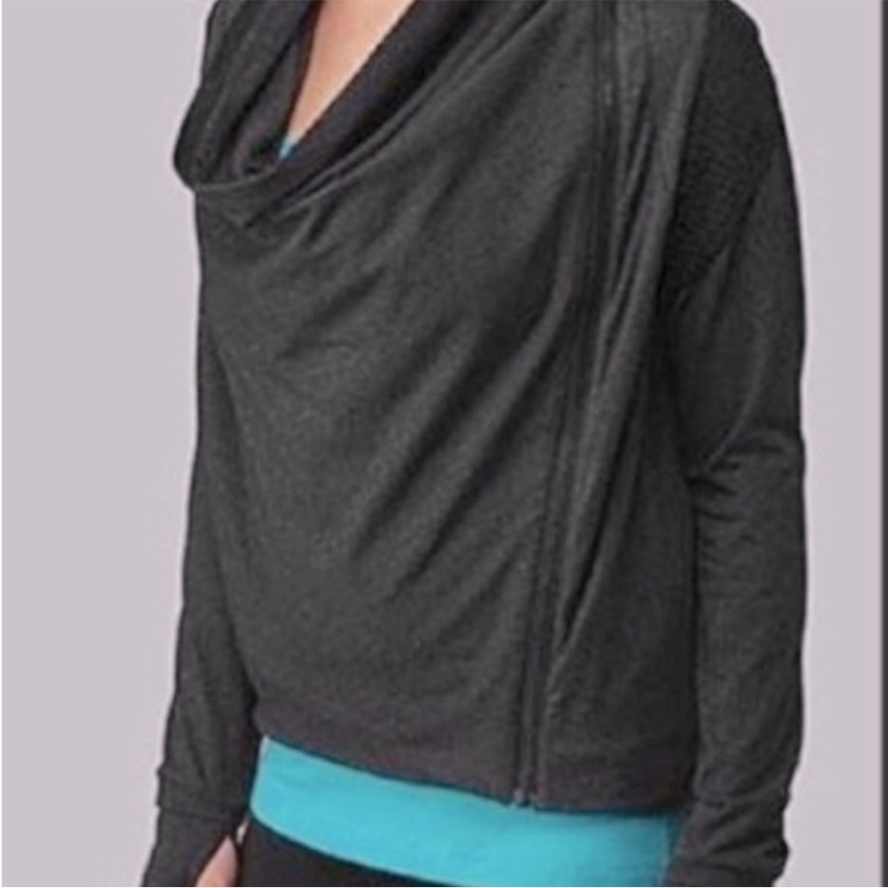 Lululemon Athletica Gray Sway Cowl Neck Sweater